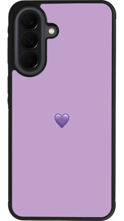 Samsung Galaxy A37 Case Hülle - Silikon schwarz Valentine 2023 purpule single heart