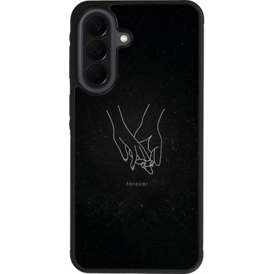 Coque Samsung Galaxy A37 - Silicone rigide noir Valentine 2023 hands forever