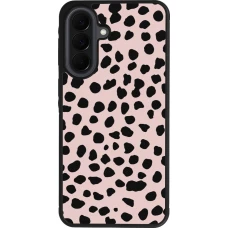 Samsung Galaxy A37 Case Hülle - Silikon schwarz Wild Leopard Pink