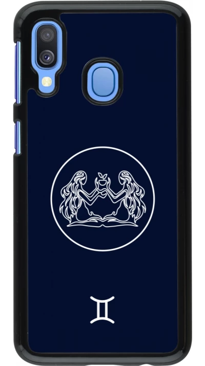 Samsung Galaxy A40 Case Hülle - Astrologie Zwillinge