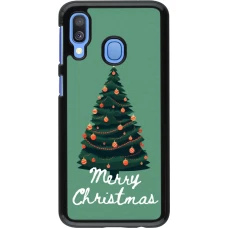 Samsung Galaxy A40 Case Hülle - Christmas 25 Xmas Tree