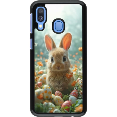 Samsung Galaxy A40 Case Hülle - Easter 2026 Rabbit in the garden