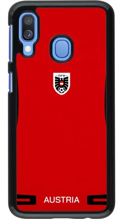 Samsung Galaxy A40 Case Hülle - O?sterreich 2026 personalisierbares Fussballtrikot