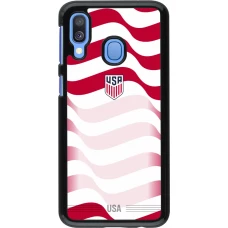 Samsung Galaxy A40 Case Hülle - Vereinigten Staaten 2026 personalisierbares Fussballtrikot