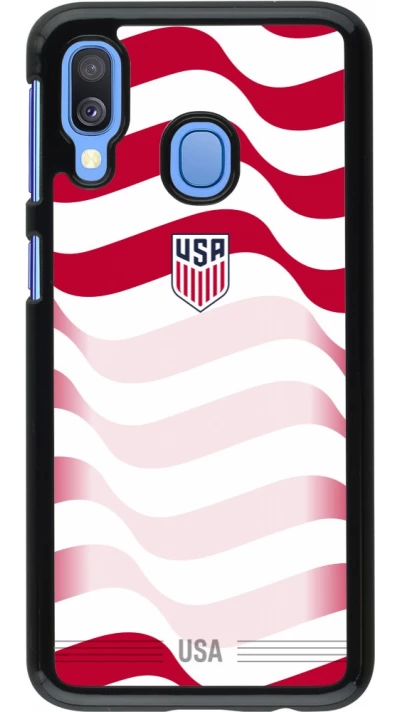 Samsung Galaxy A40 Case Hülle - Vereinigten Staaten 2026 personalisierbares Fussballtrikot