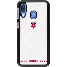Samsung Galaxy A40 Case Hülle - Jordanien 2026 personalisierbares Fussballtrikot