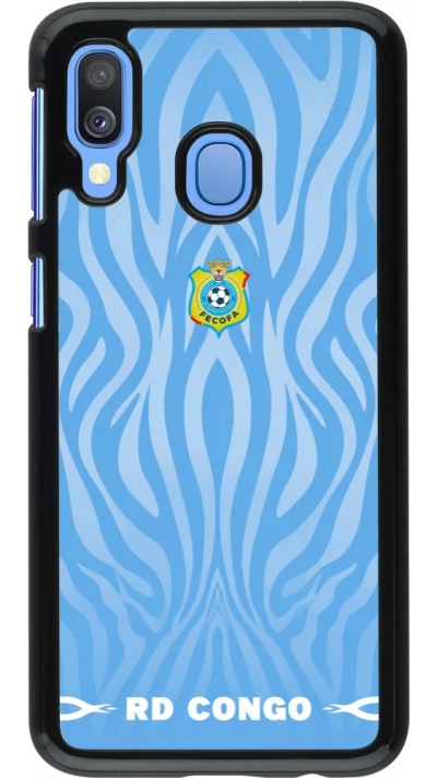 Samsung Galaxy A40 Case Hülle - Demokratische Republik Kongo 2026 personalisierbares Fussballtrikot