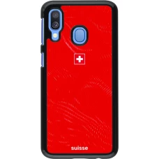Samsung Galaxy A40 Case Hülle - Schweiz 2026 personalisierbares Fussballtrikot