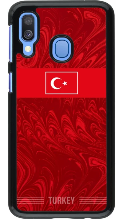 Samsung Galaxy A40 Case Hülle - Türkei 2026 personalisierbares Fussballtrikot
