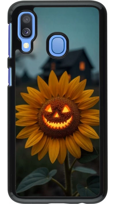 Samsung Galaxy A40 Case Hülle - Halloween 2026 Evil Sunflower