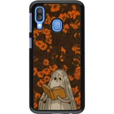 Samsung Galaxy A40 Case Hülle - Halloween 2026 Ghost reading