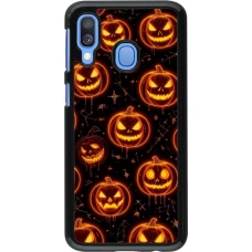 Coque Samsung Galaxy A40 - Halloween 2026 Pattern Pumpkins