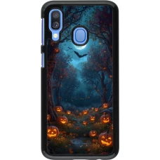 Samsung Galaxy A40 Case Hülle - Halloween 2026 Road of Pumpkins