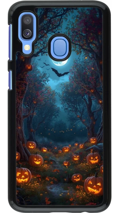 Samsung Galaxy A40 Case Hülle - Halloween 2026 Road of Pumpkins
