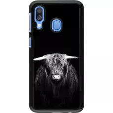 Samsung Galaxy A40 Case Hülle - Highland calf black