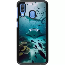 Samsung Galaxy A40 Case Hülle - Manta Lagune Reinigung