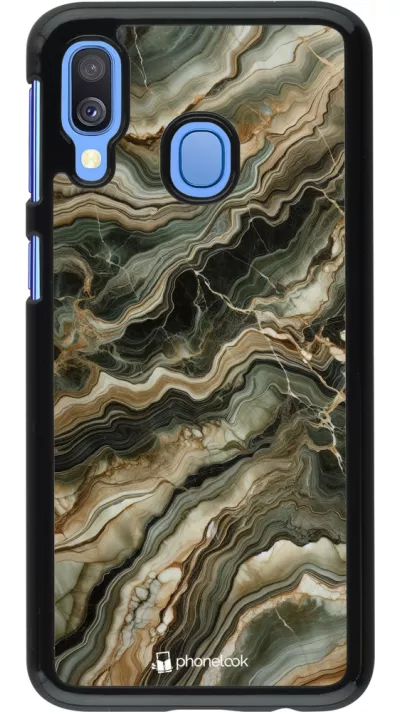 Samsung Galaxy A40 Case Hülle - Oliv Marmor