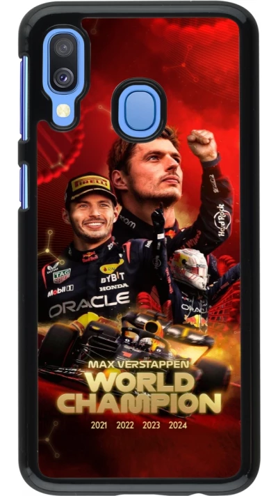 Samsung Galaxy A40 Case Hülle - Max Verstappen Champion 2023