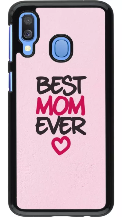 Samsung Galaxy A40 Case Hülle - Mom 2023 best Mom ever pink