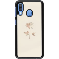 Samsung Galaxy A40 Case Hülle - Rosa Sand Minimalistisch