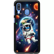 Samsung Galaxy A40 Case Hülle - VR SpaceCat Odyssee