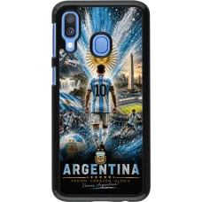 Samsung Galaxy A40 Case Hülle - Fussball Argentinien splash 2026