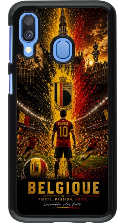 Samsung Galaxy A40 Case Hülle - Fussball Belgien splash 2026