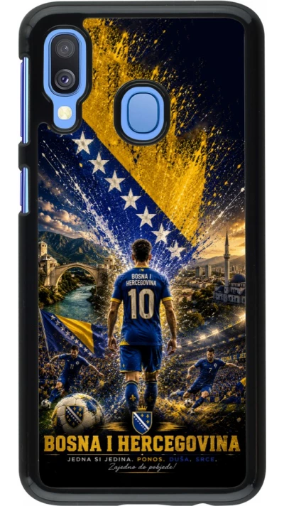 Samsung Galaxy A40 Case Hülle - Fussball Bosnien und Herzegowina splash 2026