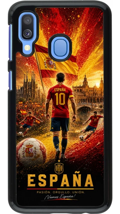 Samsung Galaxy A40 Case Hülle - Fussball Espanien splash 2026