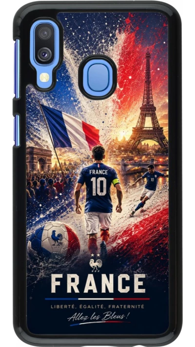 Samsung Galaxy A40 Case Hülle - Fussball Frankreich splash 2026