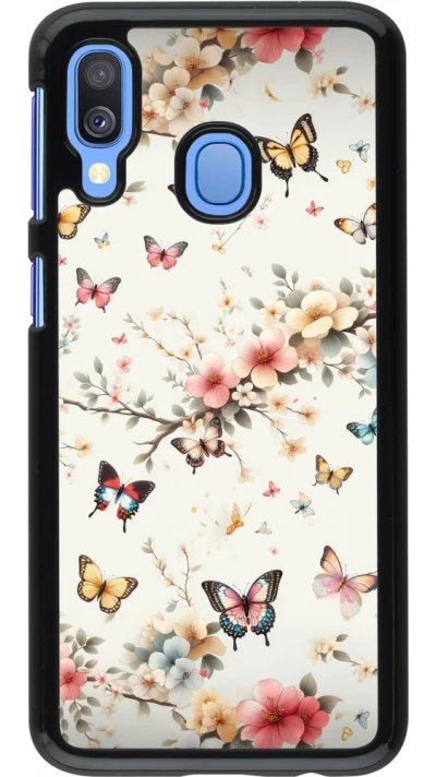 Samsung Galaxy A40 Case Hülle - Frühling 25 Leichte Schmetterlinge
