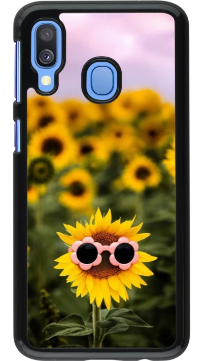 Samsung Galaxy A40 Case Hülle - Sunflower with glasses Spring 2026