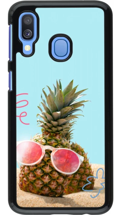 Coque Samsung Galaxy A40 - Pineapple with glasses Summer 2026
