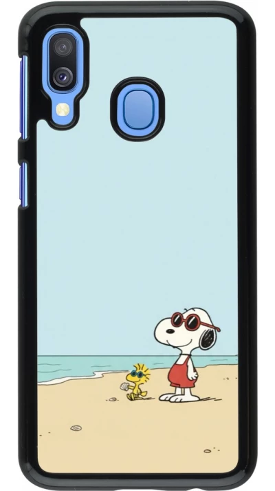 Coque Samsung Galaxy A40 - Snoopy on the beach Summer 2026