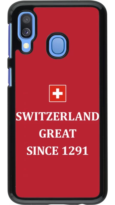 Coque Samsung Galaxy A40 - Switzerland Great Since 1291