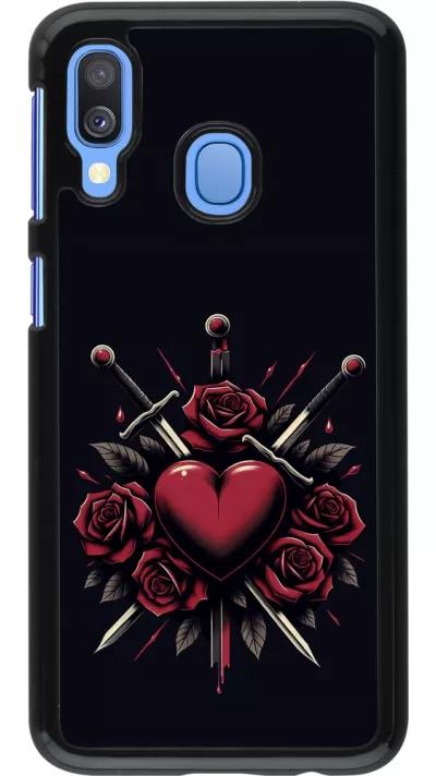 Coque Samsung Galaxy A40 - Valentine 2024 gothic love