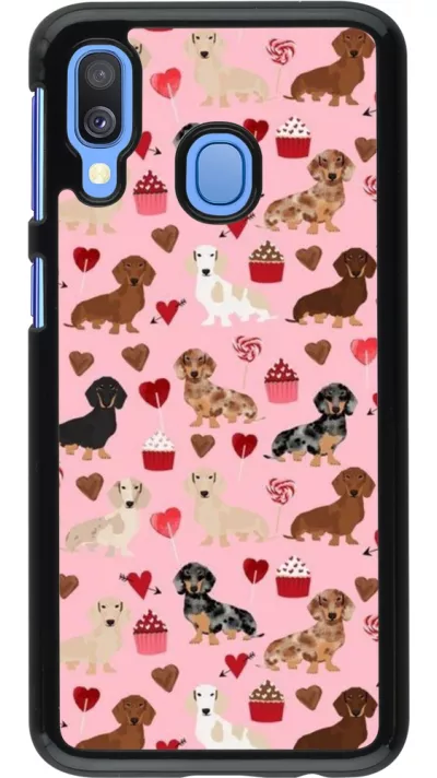 Coque Samsung Galaxy A40 - Valentine 2024 puppy love