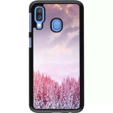 Coque Samsung Galaxy A40 - Winter 22 Pink Forest