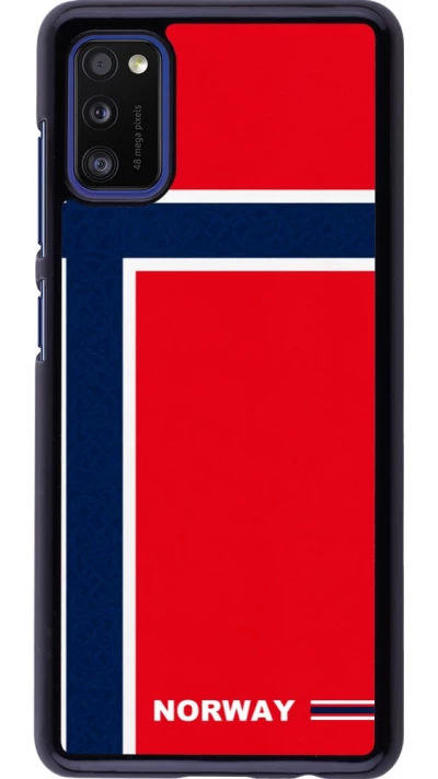Samsung Galaxy A41 Case Hülle - Norwegen 2026 personalisierbares Fussballtrikot