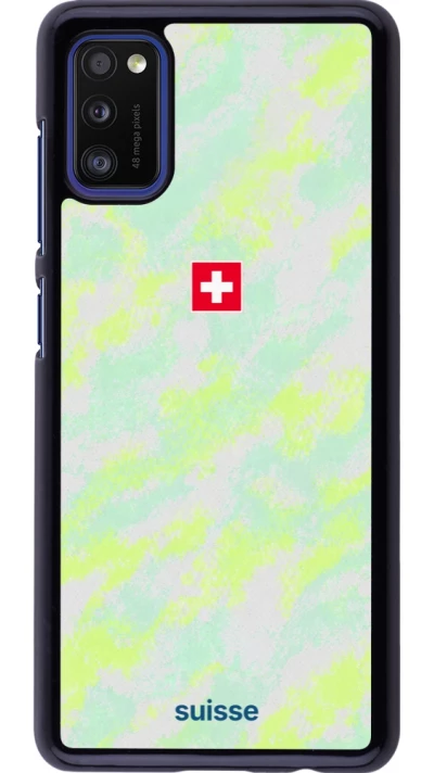 Samsung Galaxy A41 Case Hülle - Schweiz Away 2026 personalisierbares Fussballtrikot