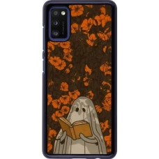 Samsung Galaxy A41 Case Hülle - Halloween 2026 Ghost reading