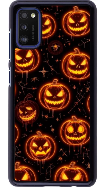 Samsung Galaxy A41 Case Hülle - Halloween 2026 Pattern Pumpkins