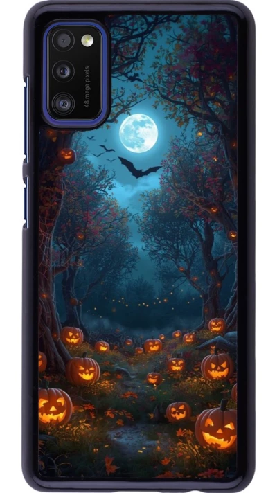 Samsung Galaxy A41 Case Hülle - Halloween 2026 Road of Pumpkins