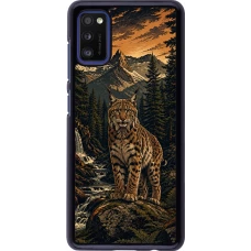 Coque Samsung Galaxy A41 - Linocut Lynx