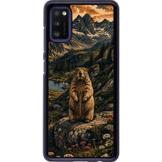 Coque Samsung Galaxy A41 - Linocut Marmotte