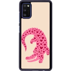 Samsung Galaxy A41 Case Hülle - Pink crocodile 2026