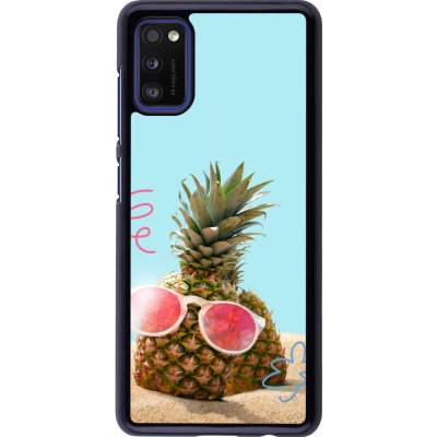 Samsung Galaxy A41 Case Hülle - Pineapple with glasses Summer 2026