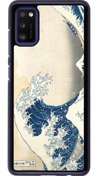 Coque Samsung Galaxy A41 - Tableau art - La Grande Vague de Kanagawa - Hokusai