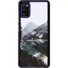 Samsung Galaxy A41 Case Hülle - Winter 22 snowy mountain and lake