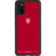 Coque Samsung Galaxy A41 - Silicone rigide noir Maillot de football Répuplique Tchèque 2026 personnalisable